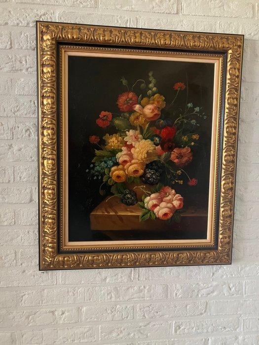 R.H. Oldeman - Stilleven met bloemen, Antiek en Kunst, Kunst | Schilderijen | Klassiek