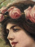 Angelo Garino (1860-1945), Attr. a - La primavera, Antiek en Kunst