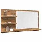 vidaXL Badkamerspiegelkast 90x11x45 cm bewerkt hout, Huis en Inrichting, Verzenden, Nieuw