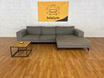 Moderne grijze hoekzetel –strak design + extra breed ligvlak, Ophalen of Verzenden, Nieuw