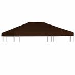 vidaXL Prieeldak 310 g/m² 3x4 m bruin, Verzenden, Nieuw