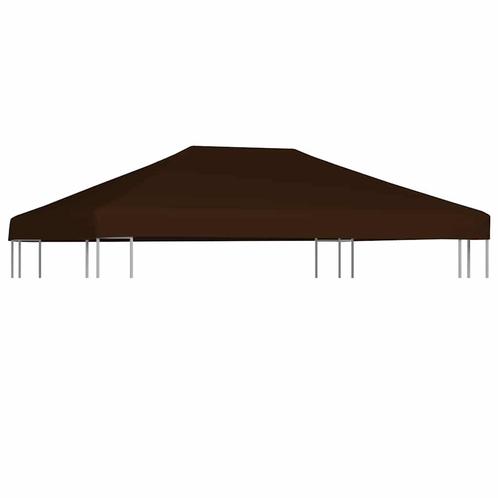 vidaXL Prieeldak 310 g/m² 3x4 m bruin, Tuin en Terras, Partytenten, Nieuw, Verzenden