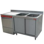 Horeca Vaatwasser | Met Spoeltafel | Op Kast + Schuifdeuren, Verzenden, Nieuw in verpakking