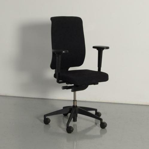 Girsberger bureaustoel, zwart / mesh, 5D armleggers, Maison & Meubles, Bureaux, Enlèvement ou Envoi
