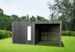 Tuinhuis met verlenging zwart 261x510 cm