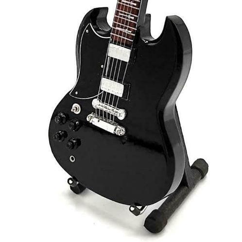 Miniatuur Gibson SG gitaar met gratis standaard, Collections, Cinéma & Télévision, Envoi