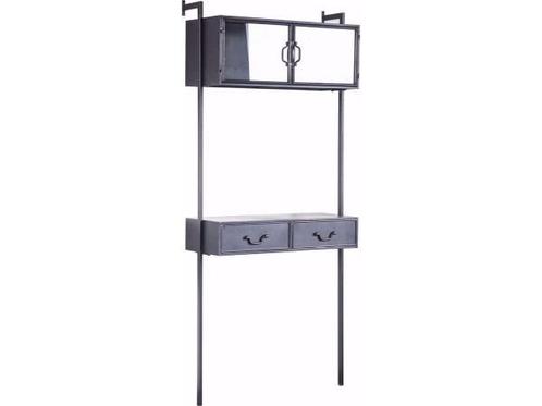 Veiling - Ventana Wandkast - 183 cm - Grijs Ijzer, Huis en Inrichting, Kasten | Overige, Nieuw