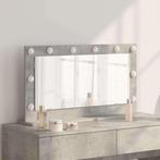vidaXL Make-up Spiegel met spiegel Beton Grijs 80 x 45 x 18, Huis en Inrichting, Verzenden, Nieuw