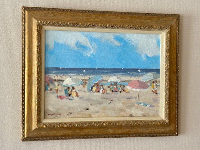 Cor Schaap (1968) - Strandgezicht, Antiek en Kunst, Kunst | Schilderijen | Klassiek