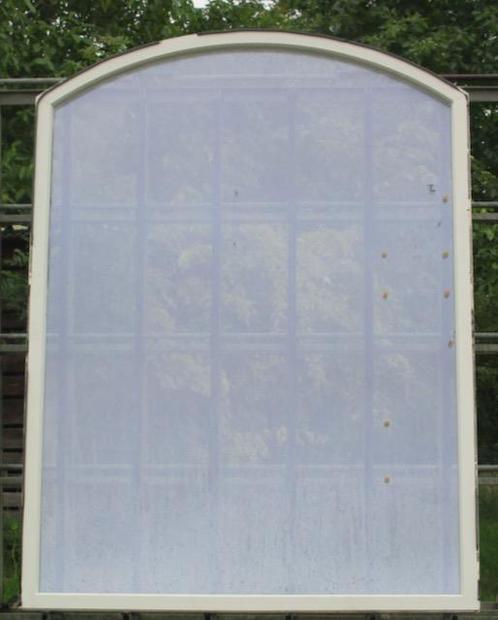 pvc boograam , raam , chassis 189 x 255 creme, Doe-het-zelf en Bouw, Raamkozijnen en Schuifdeuren, Inclusief glas, Nieuw, Kunststof