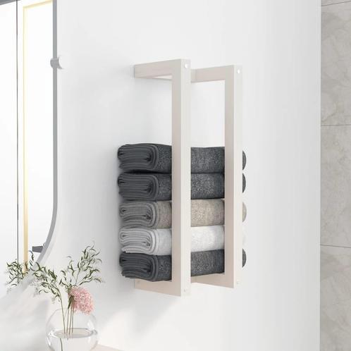 vidaXL Handdoekenrek 23x18x60 cm massief grenenhout wit, Huis en Inrichting, Badkamer | Badtextiel en Accessoires, Nieuw, Verzenden