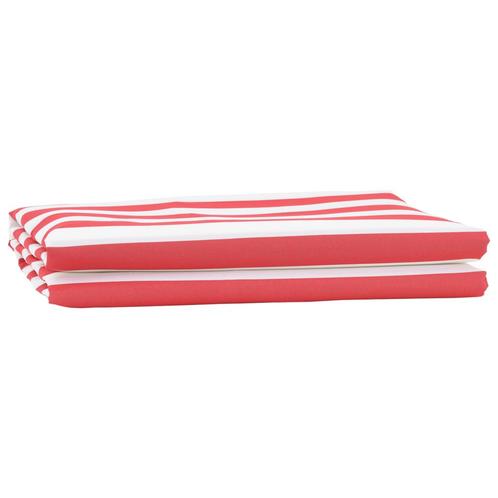 vidaXL Vervangdoek Voor Markies Rood en Wit 10x1,6 m, Tuin en Terras, Zonneschermen, Nieuw, Verzenden