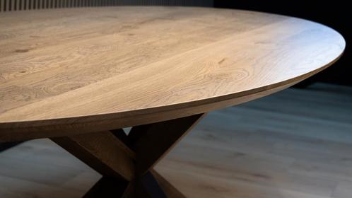 Tafel Ovaal Eikenhout  Matrix Hout  140x90, Huis en Inrichting, Tafels | Eettafels