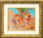 Aligi Sassu (1912-2000) - Albarido de caballos, Antiek en Kunst, Kunst | Schilderijen | Modern