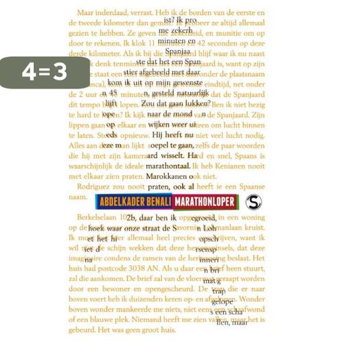 Marathonloper 9789029579308 Abdelkader Benali, Boeken, Literatuur, Gelezen, Verzenden