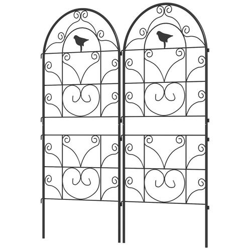 Klimrekken - Vogeldesign - Roestvrij - Zwart, Tuin en Terras, Bloembakken en Plantenbakken, Nieuw, Ophalen of Verzenden