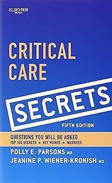 Critical Care Secrets  Parsons MD, Polly E., Wie...  Book, Boeken, Overige Boeken, Zo goed als nieuw, Verzenden