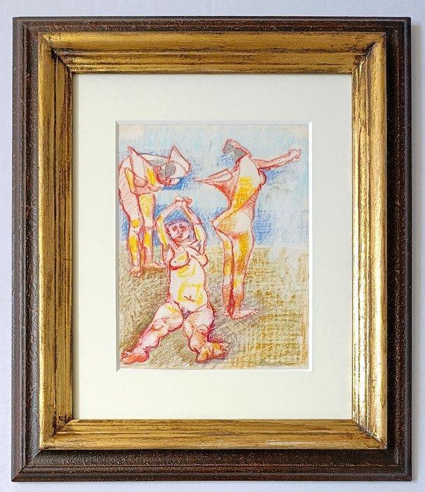 Fausto Pirandello (1899-1975) - Tre bagnanti, Antiek en Kunst, Kunst | Designobjecten