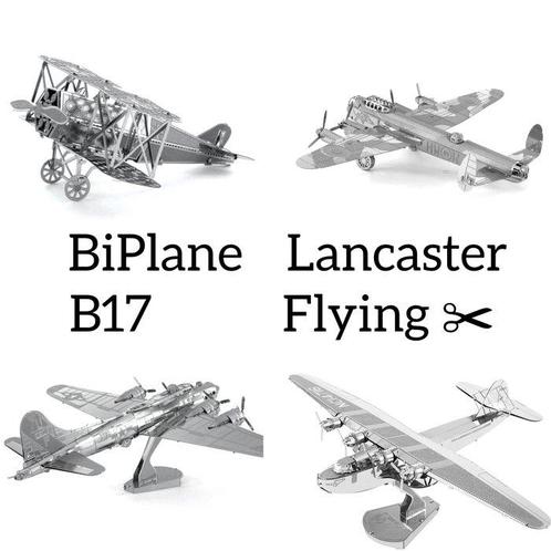Modelbouwdoos  (4) - BiPlane, Lancaster, B17, Flying, Kinderen en Baby's, Speelgoed | Overig
