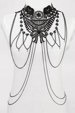 Body Chain Zwart Kant Strik Lichaamsketting Victoriaans Sexy, Handtassen en Accessoires, Kettingen, Ophalen of Verzenden, Nieuw