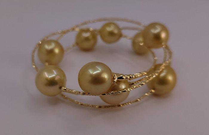 Armband - 18 karaat Geel goud - Gouden Zuidzeeparels, Handtassen en Accessoires, Armbanden