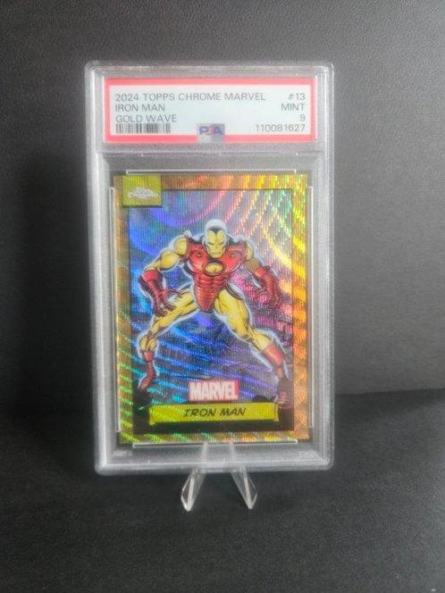 Topps - 1 Graded card - Chrome Marvel - Iron Man #13 Gold, Verzamelen, Overige Verzamelen