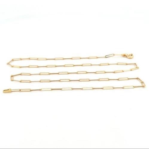 Collier - 18 carats Or jaune - ciondolo croce + anello, Handtassen en Accessoires, Kettingen