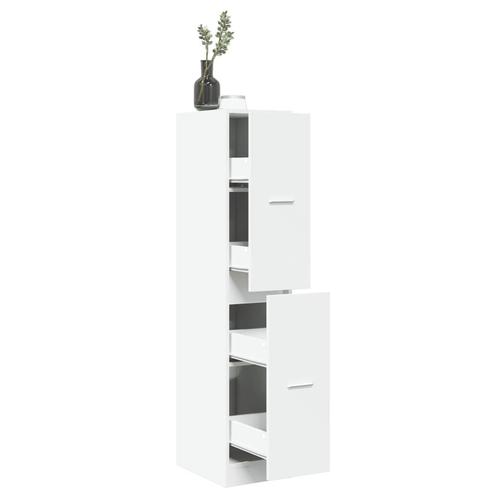 vidaXL Apothekerskast 30x41x144,5 cm bewerkt hout wit, Huis en Inrichting, Kasten | Overige, Nieuw, Verzenden