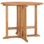 Tuintafel Teak Inklapbaar - Tweede Kansje - Tuinmeubels, Verzenden, Nieuw, Rond, Teakhout