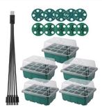Seed Starter box met kweeklamp 5 lampen 12/60 cellen set 5, Nieuw