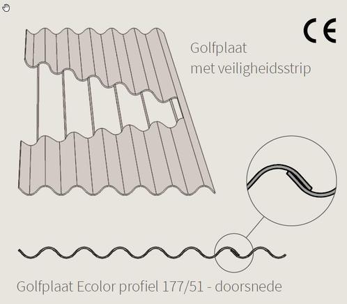 Oerdegelijke  vezelcement  golfplaten   Eternit / Ecolor