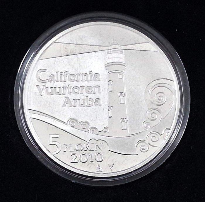 Aruba (Caribisch Nederland). 5 Florin 2010 California, Postzegels en Munten, Munten | Nederland