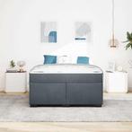 vidaXL Bedframe met matras met matras Donkergrijs 140 x 200, Verzenden, Nieuw