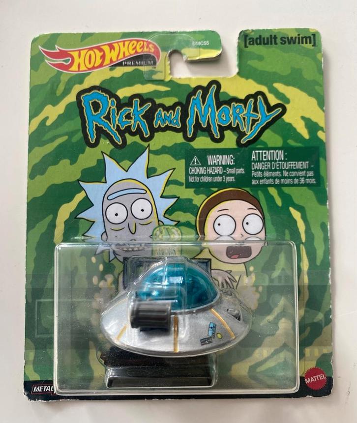 HOT WHEELS RICK AND MORTY RICKS SHIP (TOYS), Verzamelen, Film en Tv, Gebruikt
