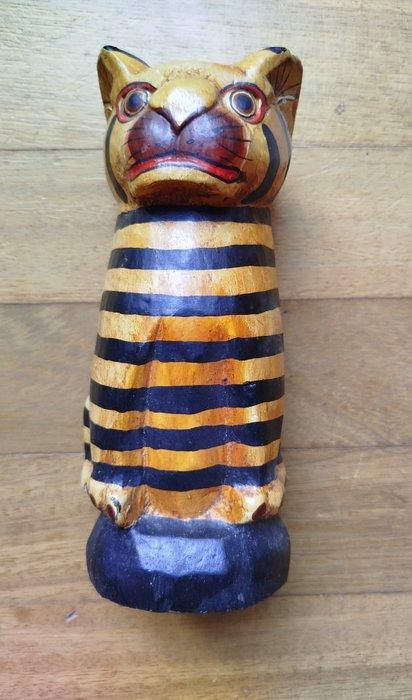 Lot: Paar etnische houten sculpturen, met de hand gesneden, Antiek en Kunst, Kunst | Niet-Westerse kunst