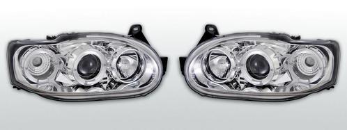 Koplampen Angel Eyes | Ford Escort 1995-2000 | LED |chroom, Auto-onderdelen, Verlichting, Nieuw, Ford, Verzenden