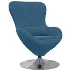 Zit Zacht! Eivormige Stoel Blauw | Retour Deal | 40%, Huis en Inrichting, Zetels | Zetels, Eenpersoons, Verzenden, Minder dan 75 cm