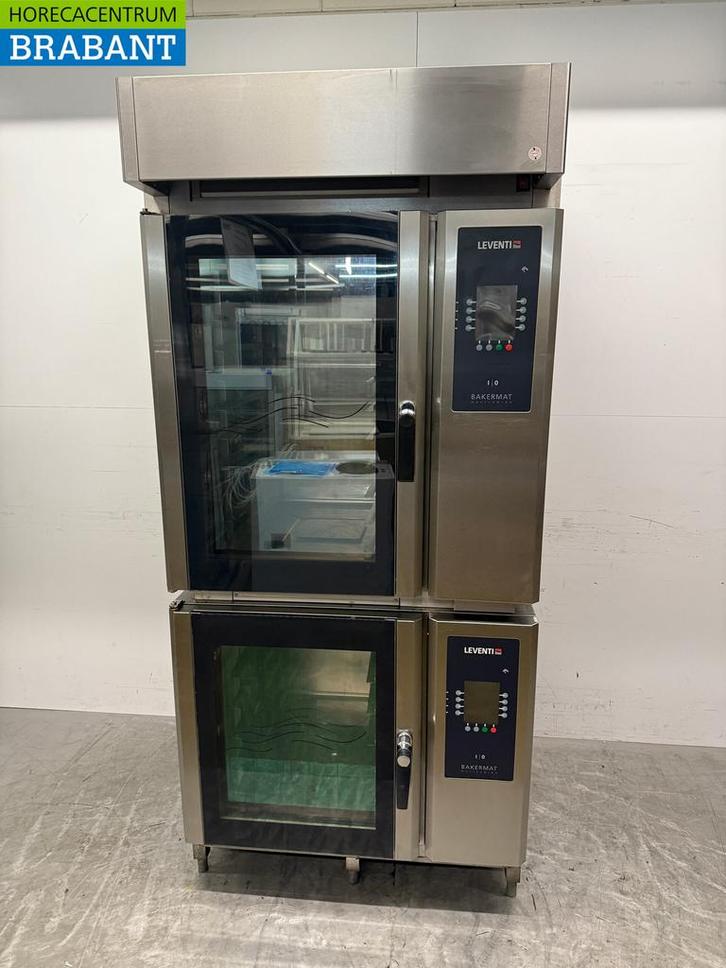 RVS Leventi Afbakoven Heteluchtoven met vochtinjectie 16 x, Zakelijke goederen, Horeca | Keukenapparatuur, Ophalen of Verzenden