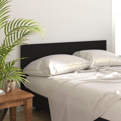 vidaXL Tête de lit Noir 160x1,5x80 cm Bois dingénierie, Maison & Meubles, Chambre à coucher | Lits, Neuf, Envoi