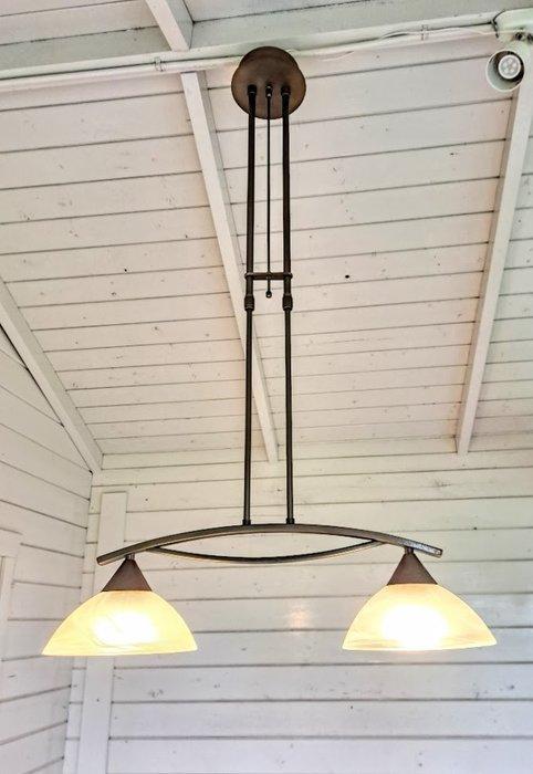 Plafondlamp - In hoogte verstelbare Bibliotheeklamp, Antiek en Kunst, Curiosa en Brocante