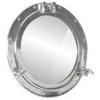 vidaXL Wandspiegel patrijspoort Ø50 cm aluminium en glas, Huis en Inrichting, Woonaccessoires | Spiegels, Verzenden, Nieuw