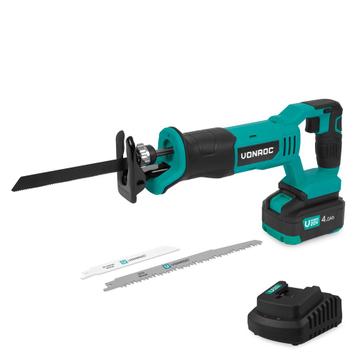 Accu Reciprozaag 20V | Incl. 3 Zaagbladen - Incl. 4.0Ah Accu, Verzenden