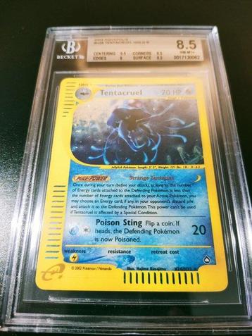 Pokémon - 1 Graded card - Tentacruel #H26 Foil - Beckett 8.5 beschikbaar voor biedingen