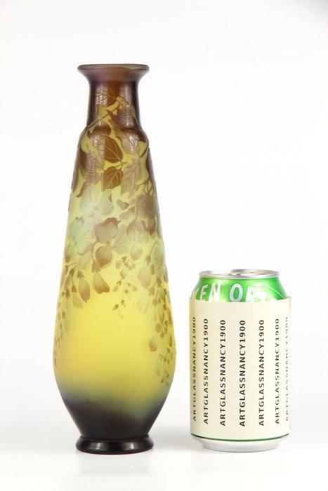 Emile Gallé, Établissements Gallé - Vase - Verre, Antiek en Kunst, Antiek | Glaswerk en Kristal