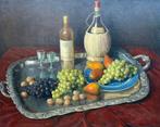 Jos de Laet (1951) - Rijk Fruit en wijnstilleven, Antiek en Kunst