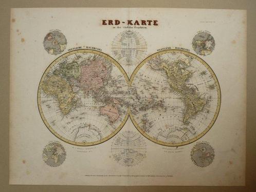 World - Continenten; Kleinknecht - Erd-Karte in der Gloular, Boeken, Atlassen en Landkaarten