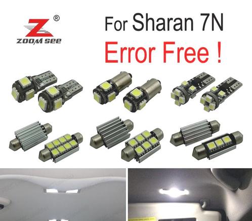 Kit 17 Ampoules Led Intérieur Pour Volkswagen Vw Sharan 7N 2, Auto-onderdelen, Verlichting, Verzenden