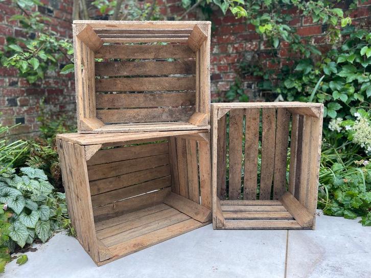 Authentieke Fruitkisten — Gebruikte en Nieuwe Kisten, Huis en Inrichting, Woonaccessoires | Kisten, Minder dan 50 cm, Zo goed als nieuw