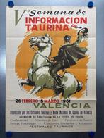 Cabedo Torrente - Cartel Vª Semana de Información Taurina,, Antiek en Kunst