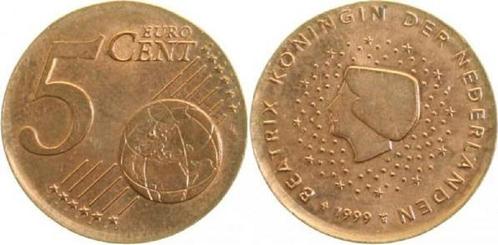 5 Cent 1999 Nederland auf 2 Cent gepraegt mit Rille!, Timbres & Monnaies, Monnaies | Europe | Monnaies non-euro, Envoi